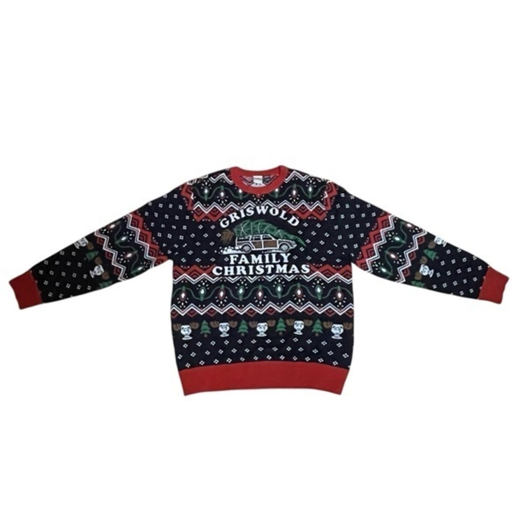 National Lampoon’s Griswold Family Christmas Sweater - Red and Black